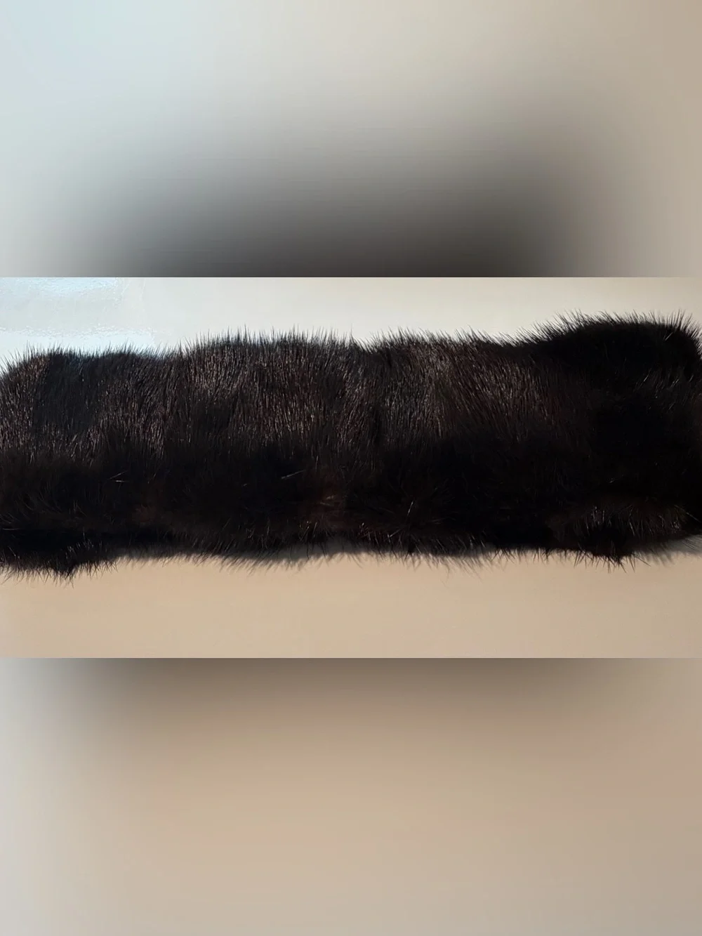NWOT Luxury Dark Brown Mink Fur Headband / Ear Warmer